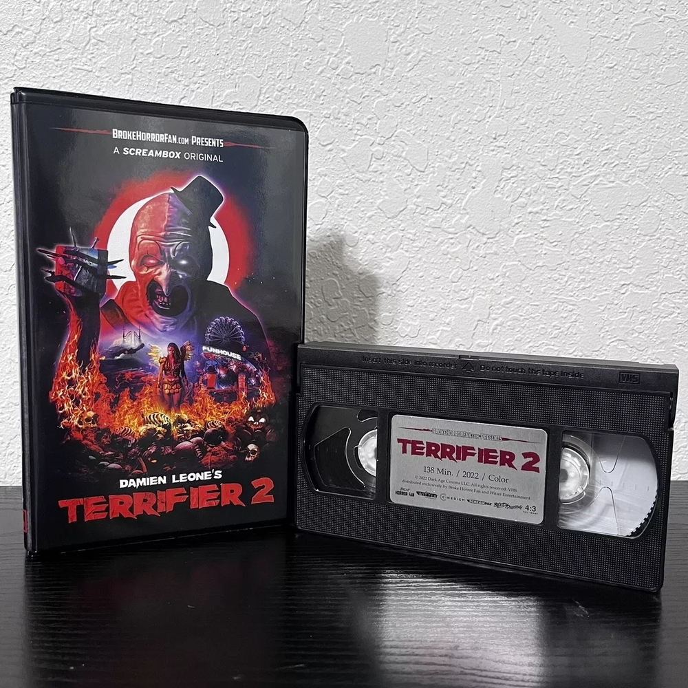 Terrifier 2 VHS with Case - Horror Collectible